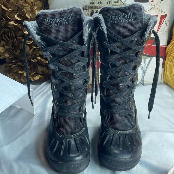 (F) Timberland / Earthkeepers Mount Holly TallLace-up duck boot, women's,SZ/6.5 - Picture 6 of 12